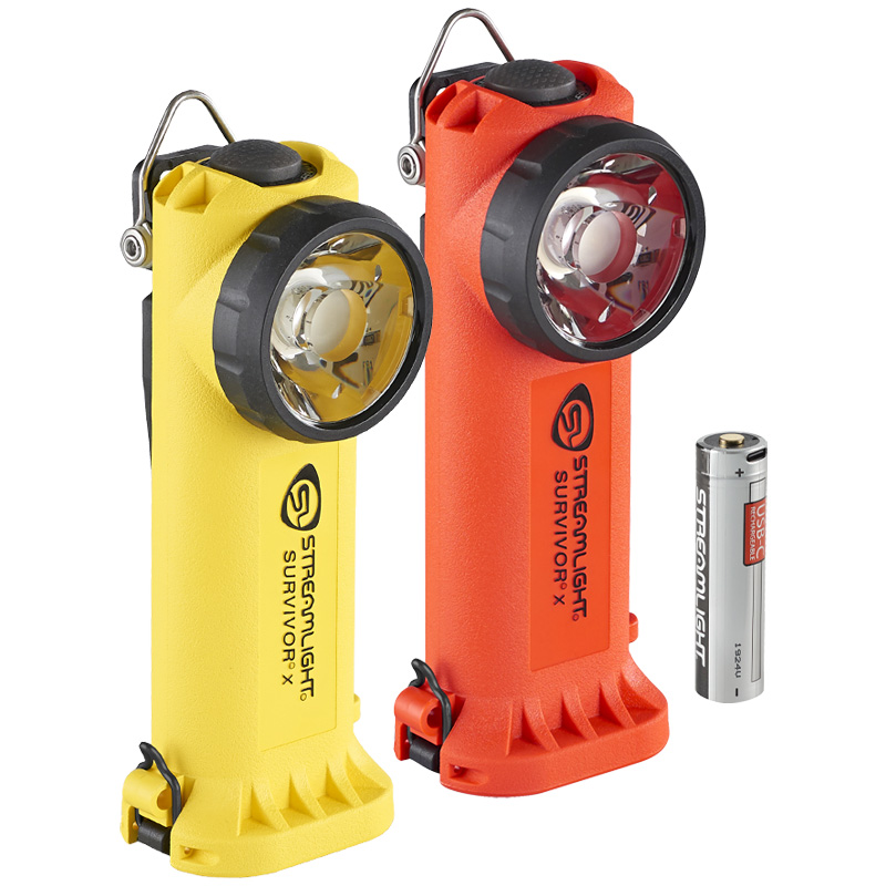 Streamlight Survivor X USB - Includes 55.88 cm (22 in) USB cord and battery carrier - Orange