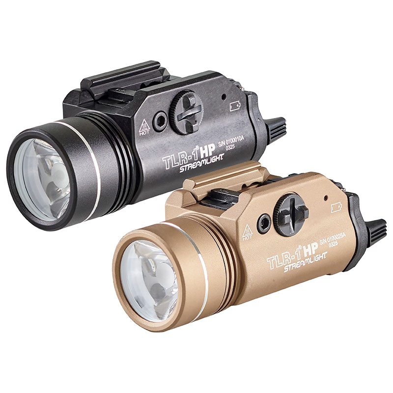 Streamlight TLR-1 HP - Long Gun Kit – Includes Safe off remote door switch, remote pressure switch, mounting clips, standard door switch and lithium batteries – Black