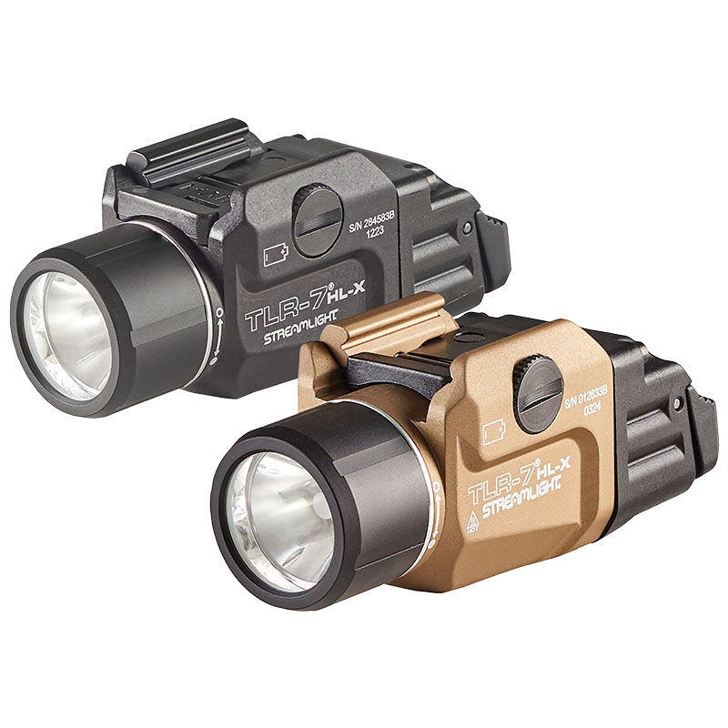 Streamlight TLR-7 HL-X USB – Includes high and low paddle switches, rail locating keys, and (1) SL-B9 lithium battery pack – Black