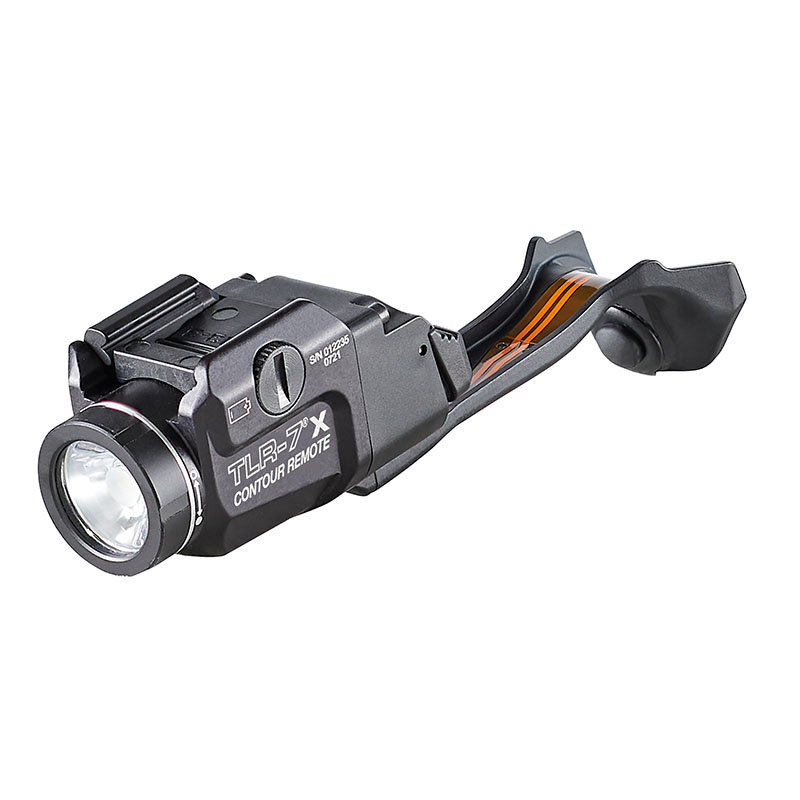 Streamlight TLR-7 X Contour Remote (for most railed GLOCK® Gen 4 or Gen 5 models) - Includes mounting key, CR123A lithium battery - Box - Black