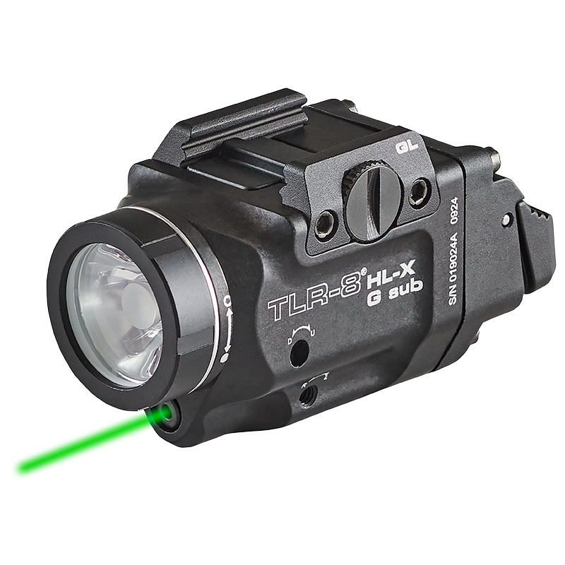 Streamlight TLR-8 HL-X G sub USB (1913) - Includes high and low switches, (1) SL-B9 rechargeable battery pack, USB-C cord, multi-tool and mounting kit with keys - Box