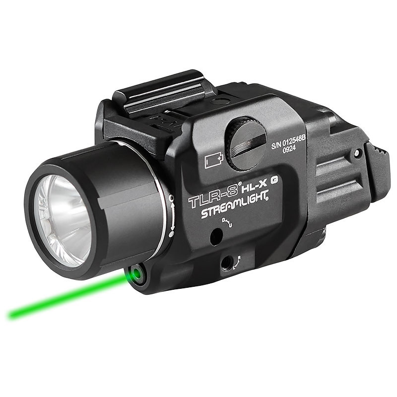 Streamlight TLR-8 HL-X G USB – Includes high and low switches, (1) SL-B9 rechargeable battery pack, USB-C cord, multi-tool and key kit - Box