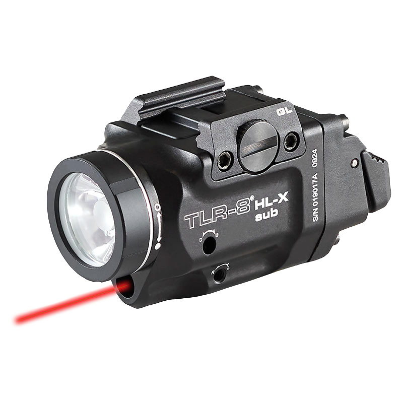 Streamlight TLR-8 HL-X sub USB (1913OS) - Includes high and low switches, (1) SL-B9 rechargeable battery pack, USB-C cord, multi-tool and mounting kit with key - Box
