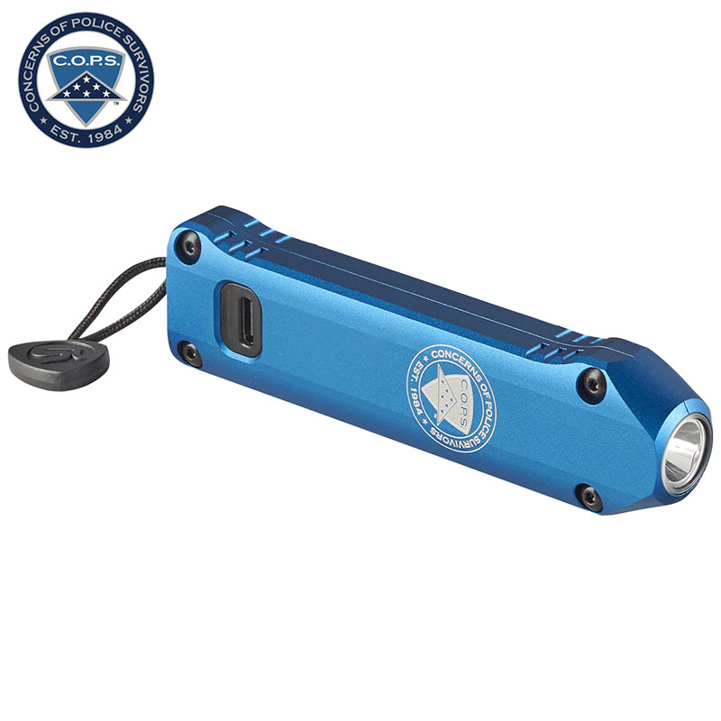 Streamlight Wedge XT - Includes USB-C cord and pocket lanyard - Blue (C.O.P.S)